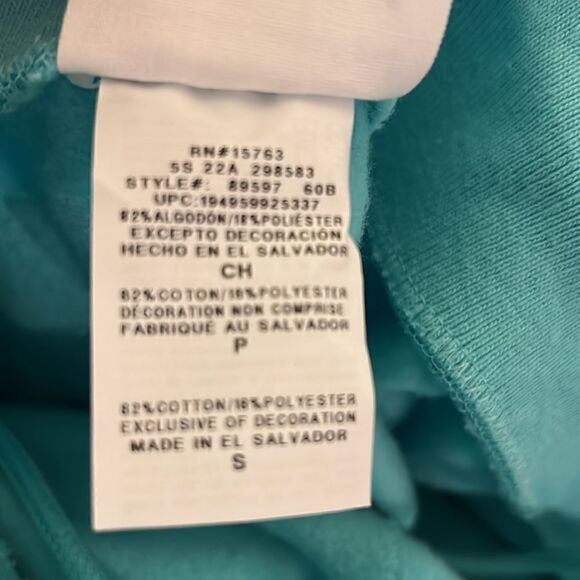 Champion portal teal 10” reverse weave cut shorts size small NEW - Picture 6 of 7